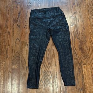 Black Patterned Leggings